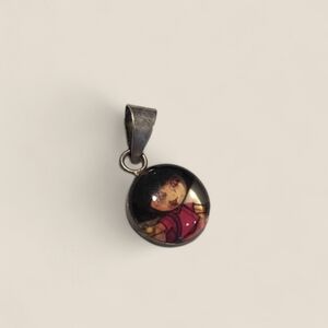 Vintage Dora The Explorer Silver Pendant